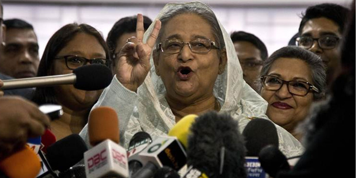 Bangladesh polls: Sheikh Hasina wins new term as prime minister