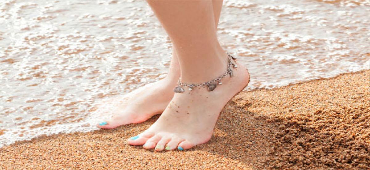 Option for tassels, anklets for beach honeymoon