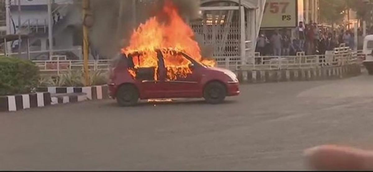 Padmaavat vandalism: Two arrested for torching vehicle in Bhopal