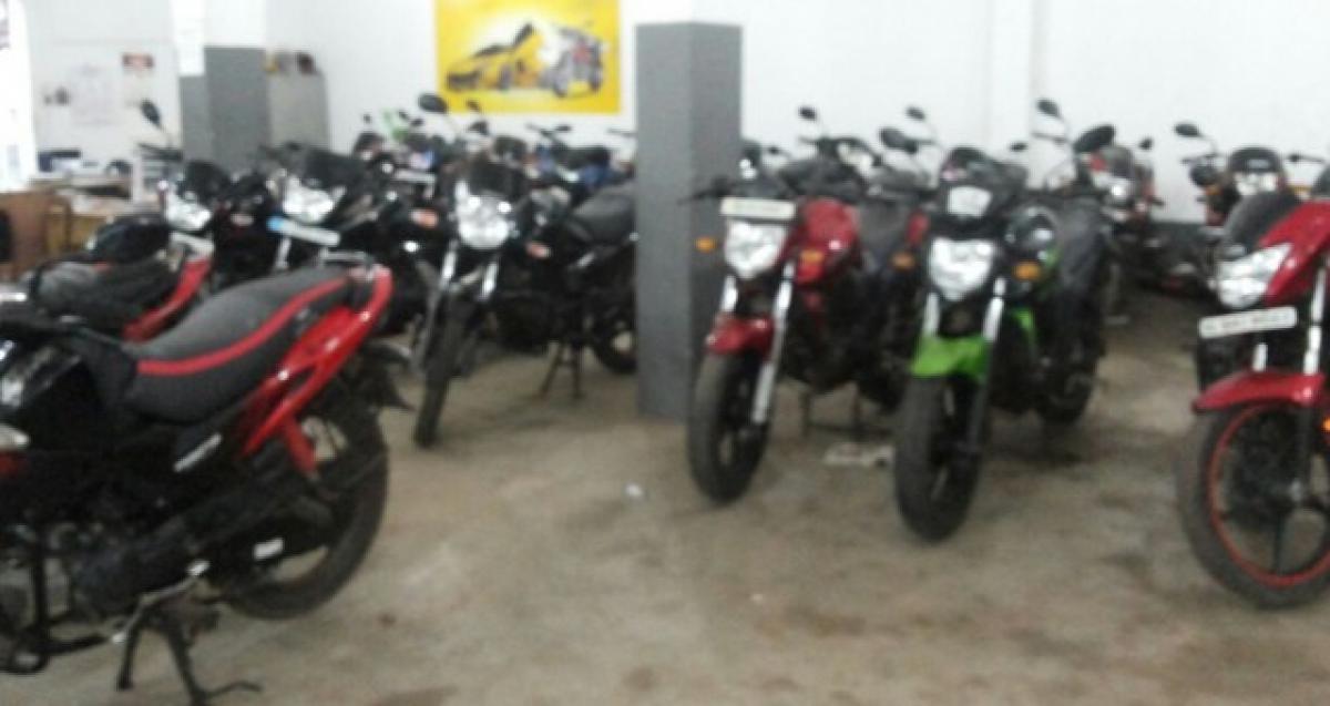 Bike showroom gutted; 40 vehicles burnt