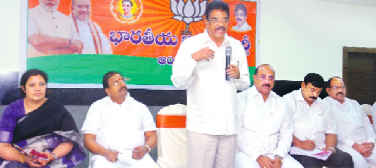 BJP spits fire on TDP for Centre-bashing