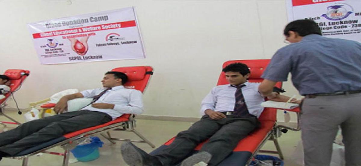 GITAM Institute of Medical Sciences and Research holds blood donation camp