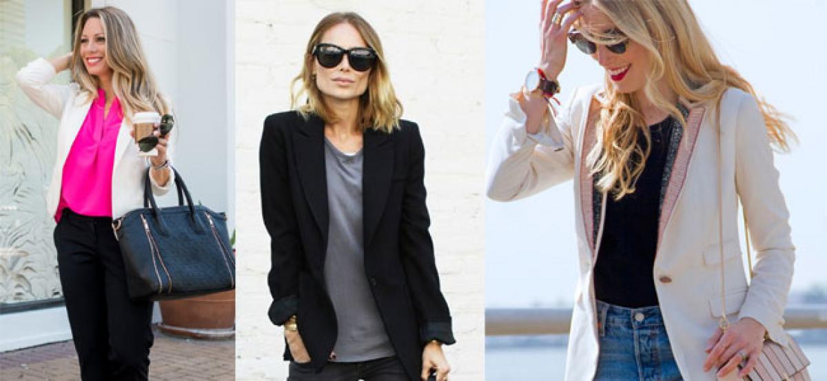 Style your blazer at work