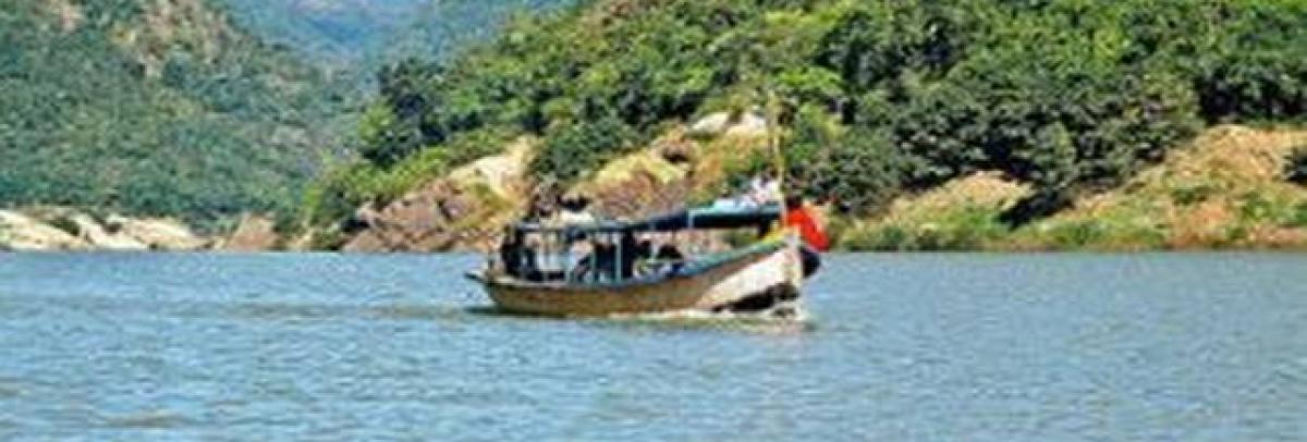 Tourists gather at Polavaram boating point on New Year eve