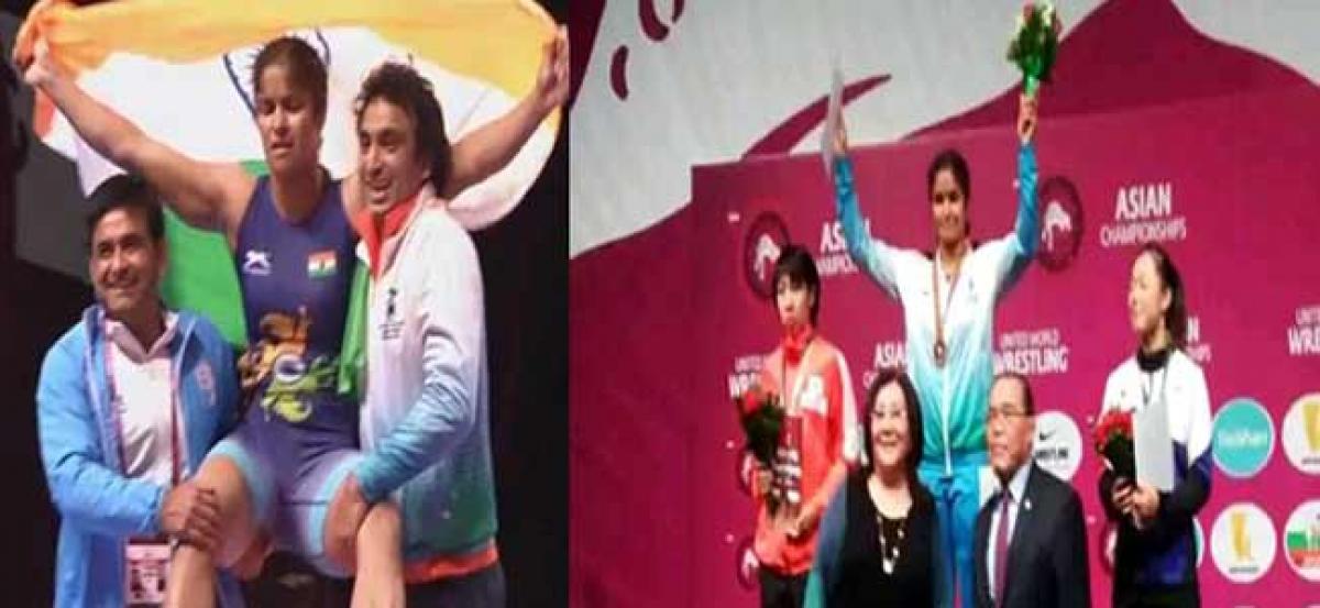 Asian Wrestling Chship: Big-B lauds Navjot Kaur on clinching gold for India