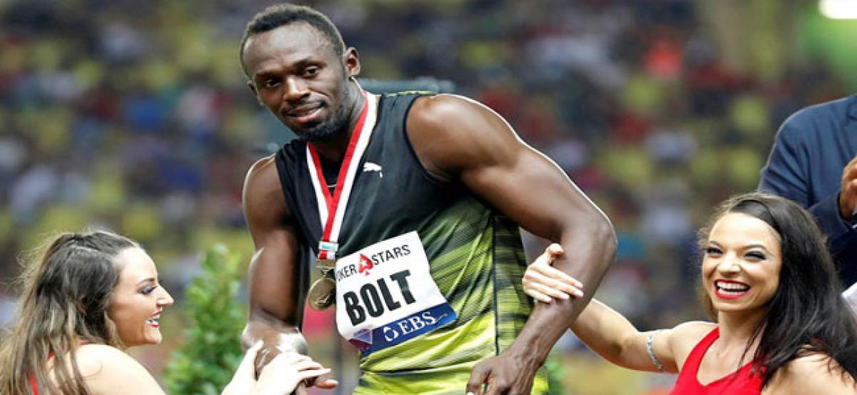 Slower, but Bolt still trumps