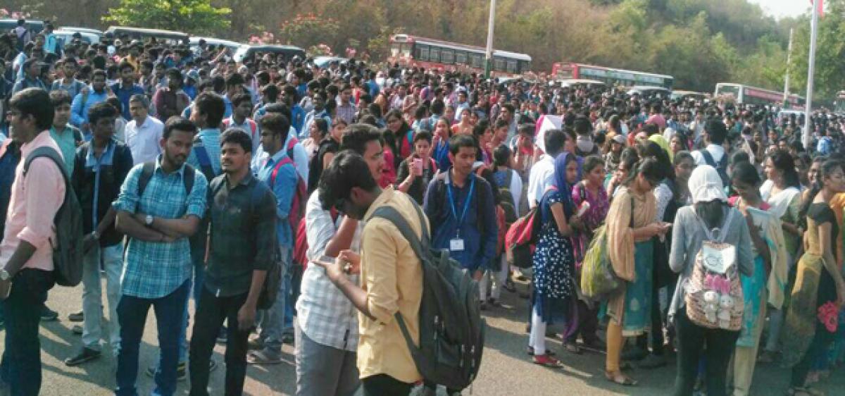 Students boycott classes demanding Special Category Status