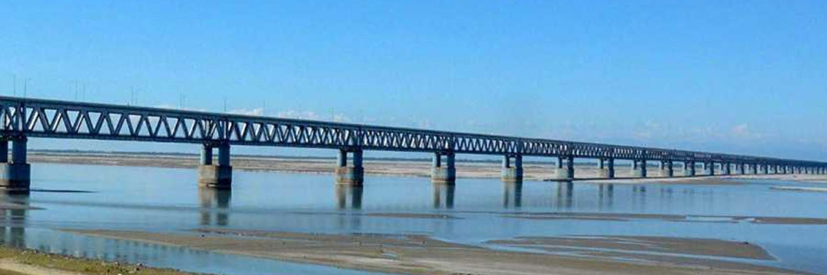 PM Modi inaugurates Indias longest rail-cum-road bridge in Assam