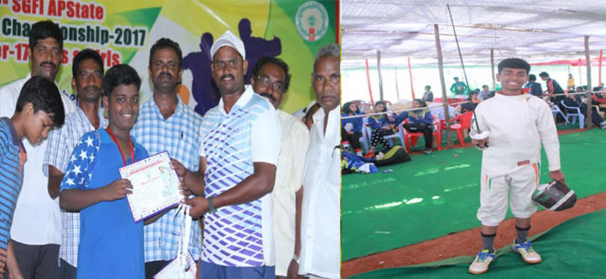 Brothers from Tirupati excel in fencing