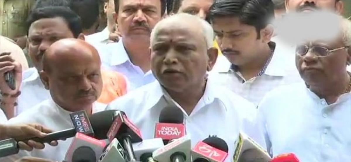 BS Yeddyurappa to be sworn-in tomorrow?