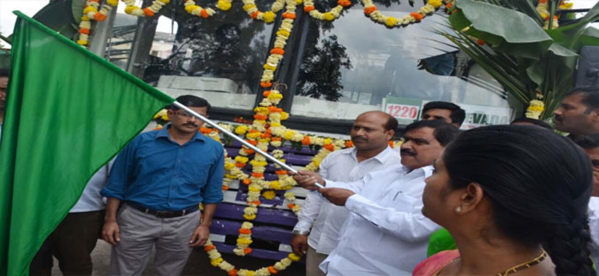 Bus service from Tandur to Dantewada launched