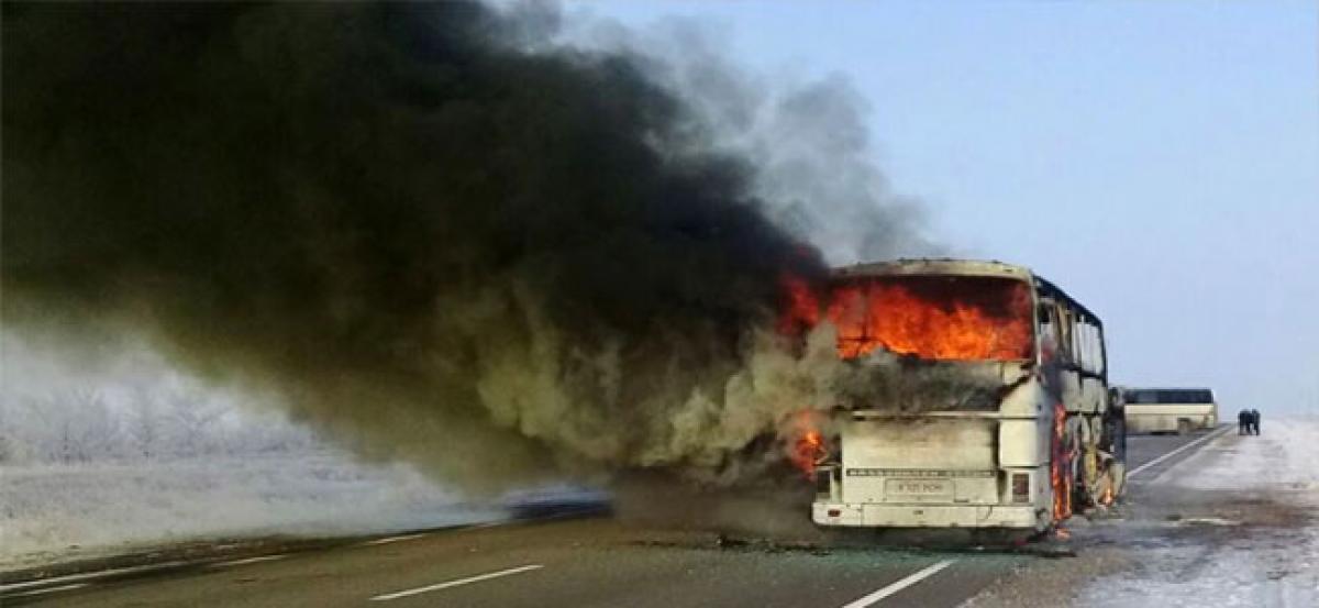 52 Uzbeks dead in Kazakhstan bus fire