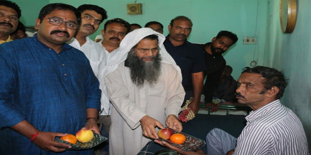 Fruits distributed to senior citizens in Moulali