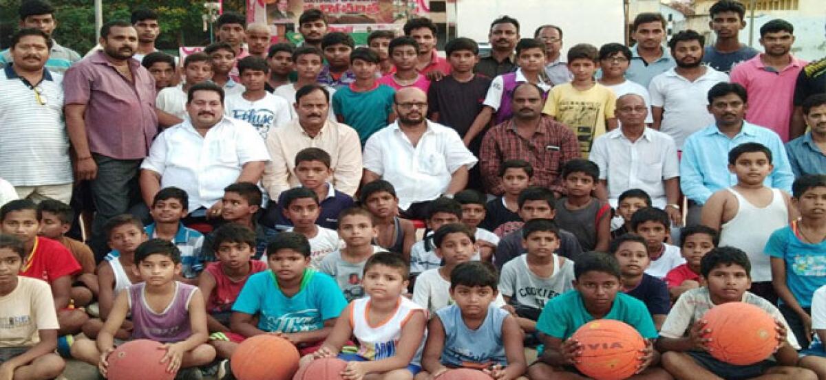 MLA inaugurates basket ball summer camp