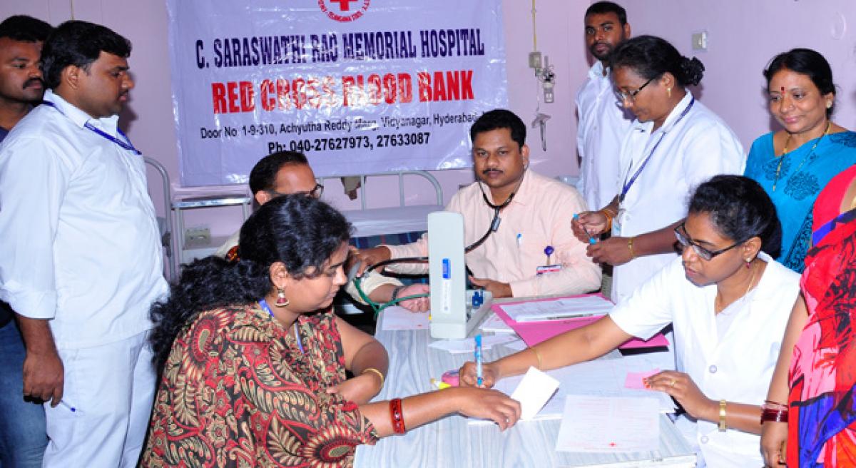 NFC employees donate blood