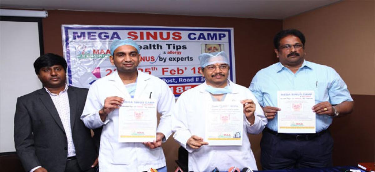 Mega sinus camp  held at MAA ENT hospital