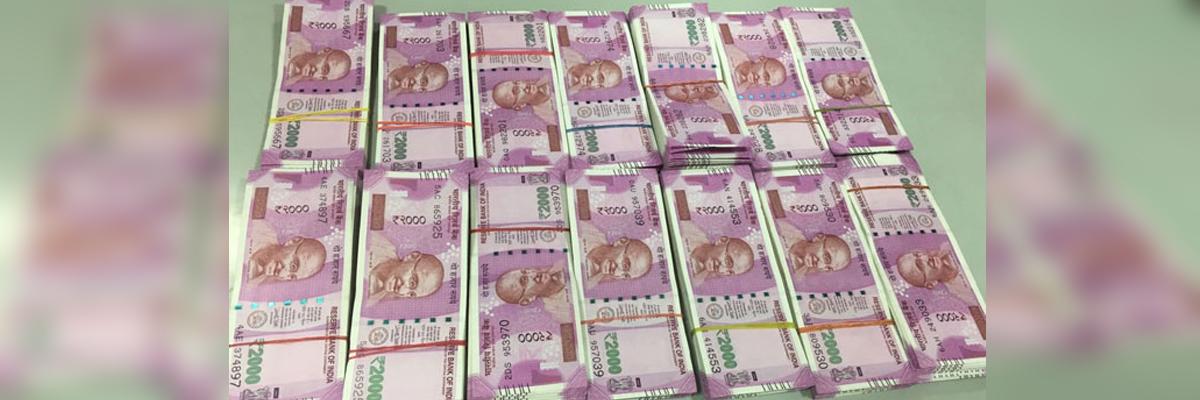 Task Force sleuths seized Rs 25 lakh in Somajiguda