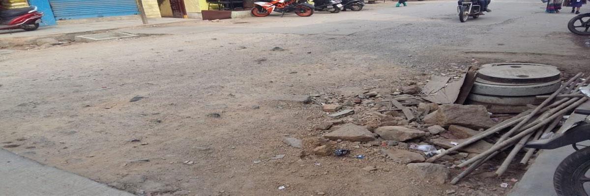 Pothole-ridden roads irk commuters