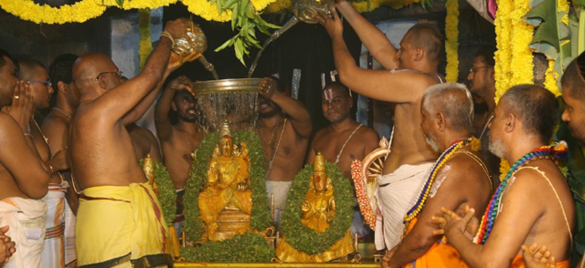 Govindaraja Swamy brahmotsavams end with chakrasnanam