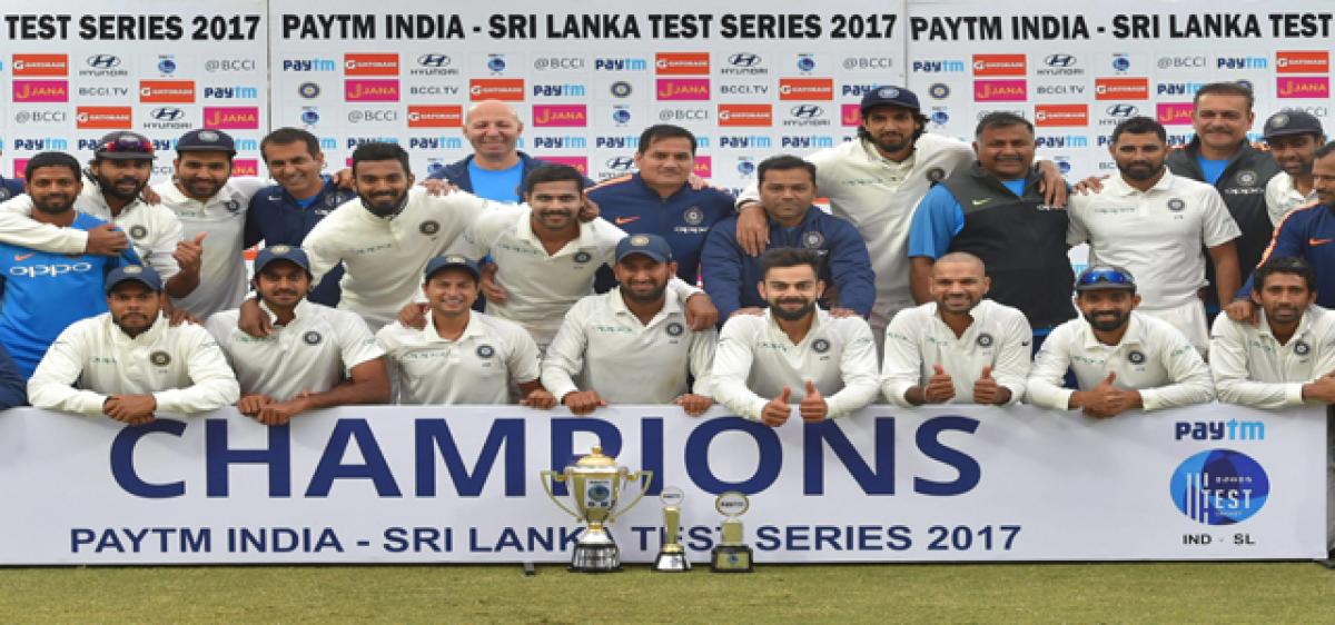 Ninth straight series win for Team India