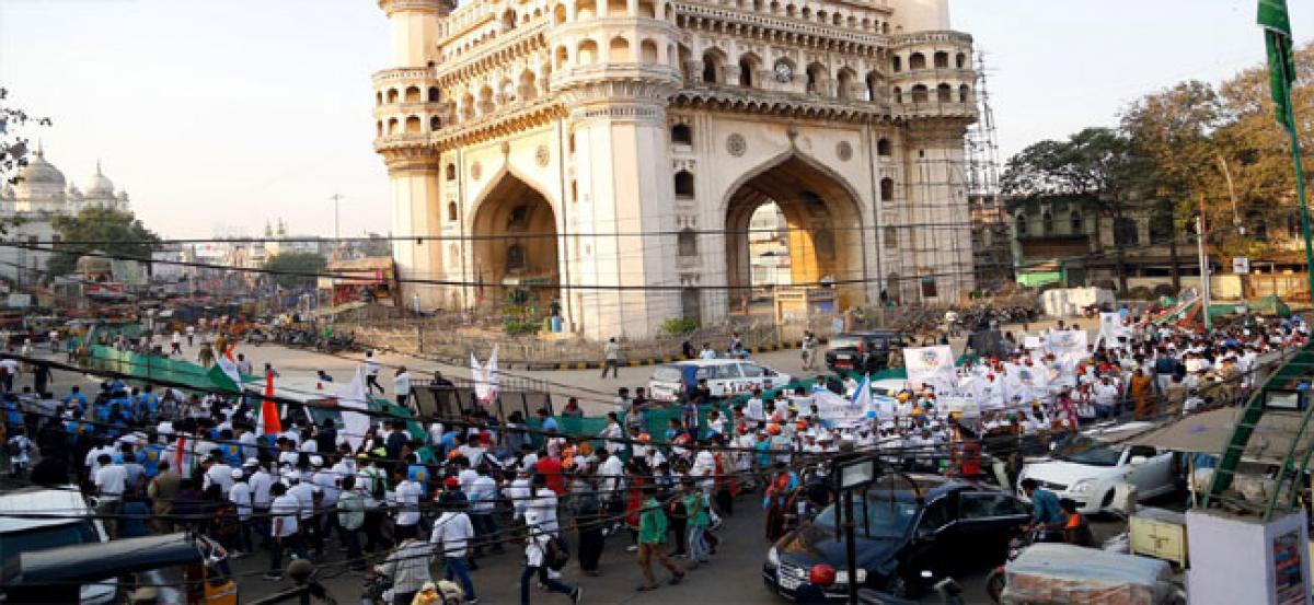 Students’ day out at Charminar