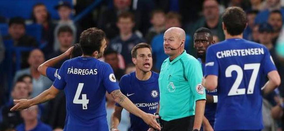 Chelsea charged for referee confrontation