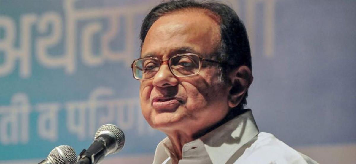 BJP’s policy blunders causing farm distress, unemployment, economic failure: Chidambaram