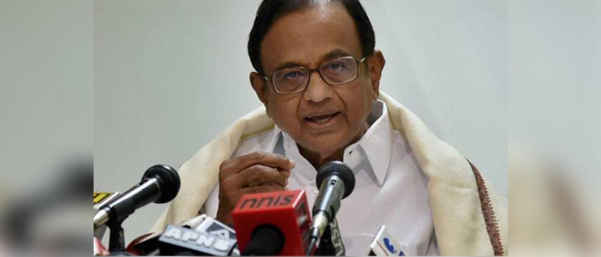 Hold assembly elections in Tamil Nadu: Chidambaram