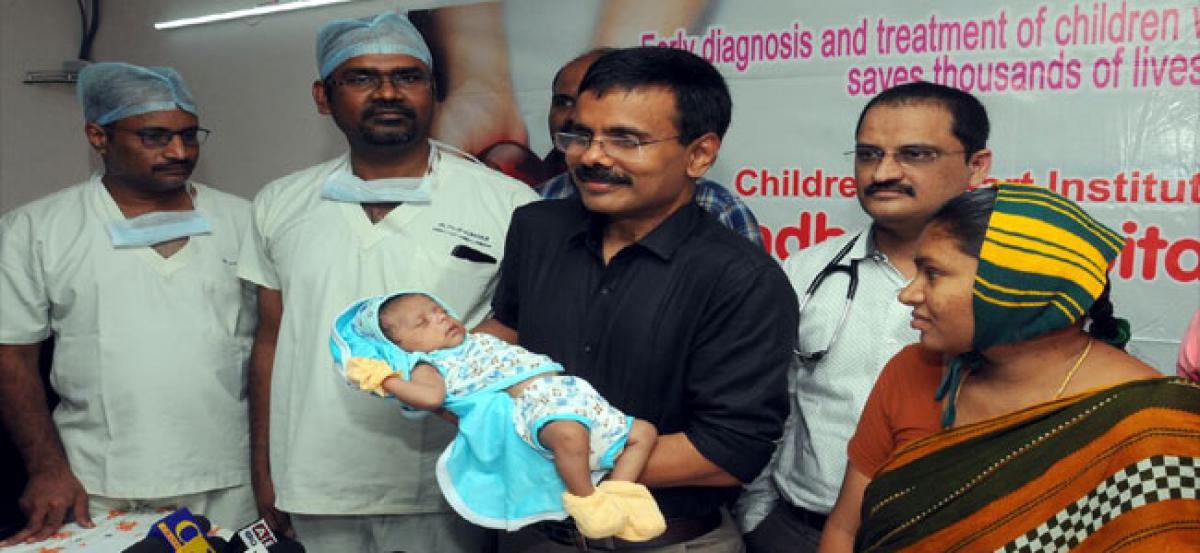 Heart surgery performed on 18-day-old