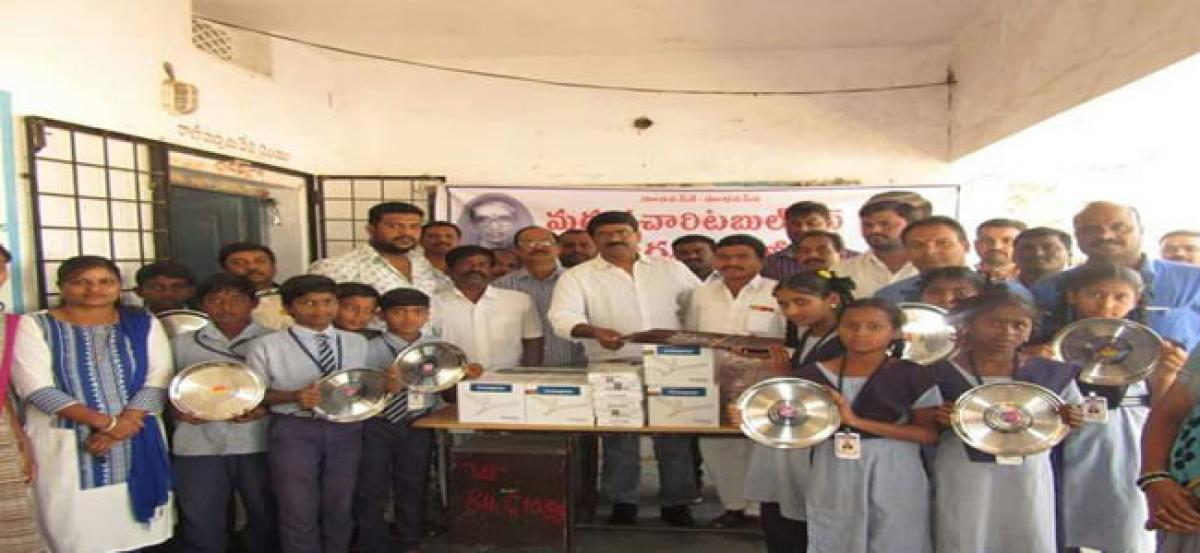 Ceiling fans donated to govt school