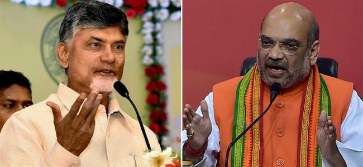 Chandrababu Naidu slams Amit Shah