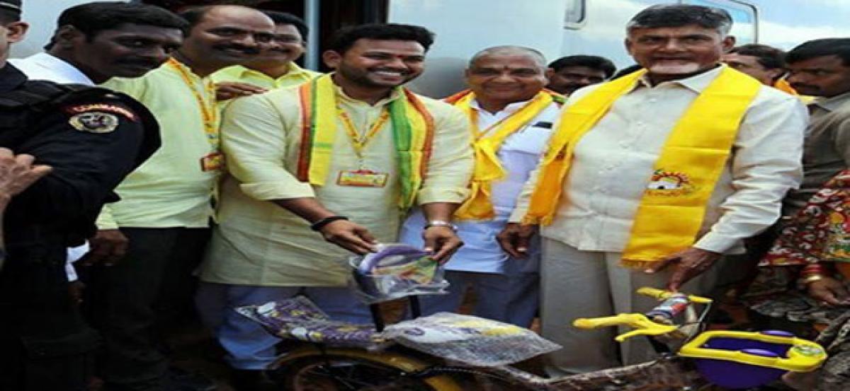 Cycle presented to CM’s grandson