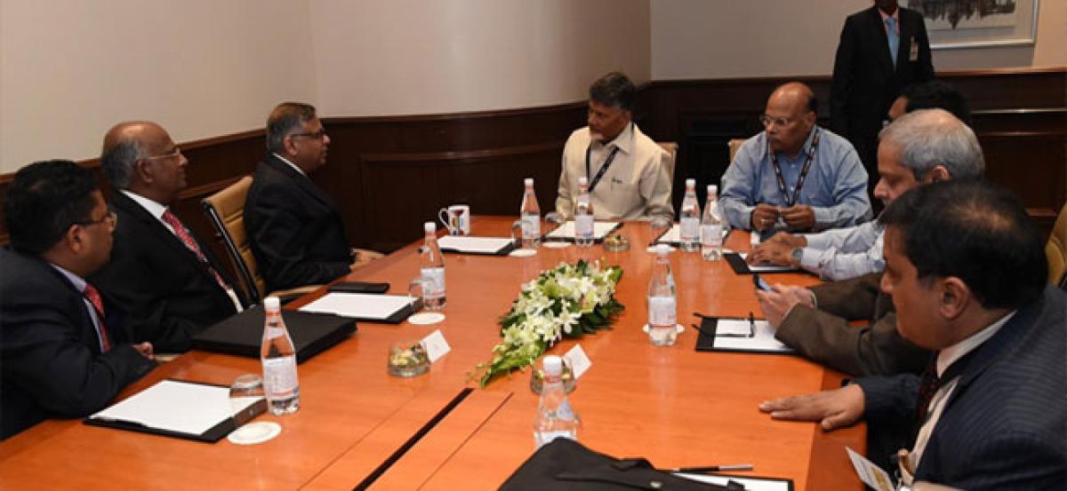 Chandrababu seeks investment opportunities from TCS in AP