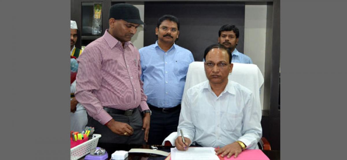 District Collector holds review meeting