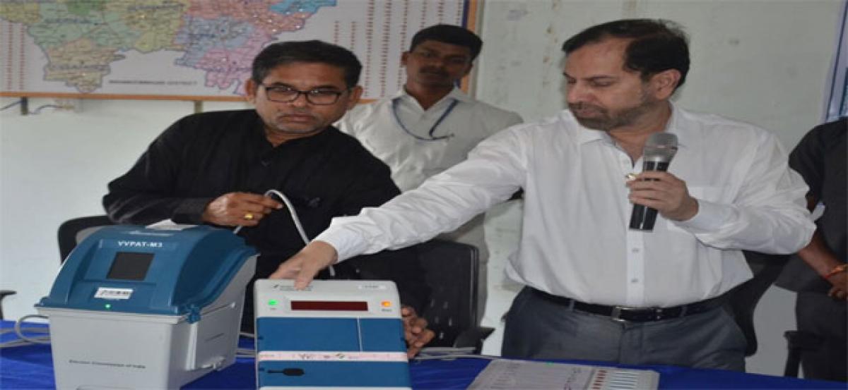 No scope for hacking EVMs, says Collector Syed Omer Jaleel