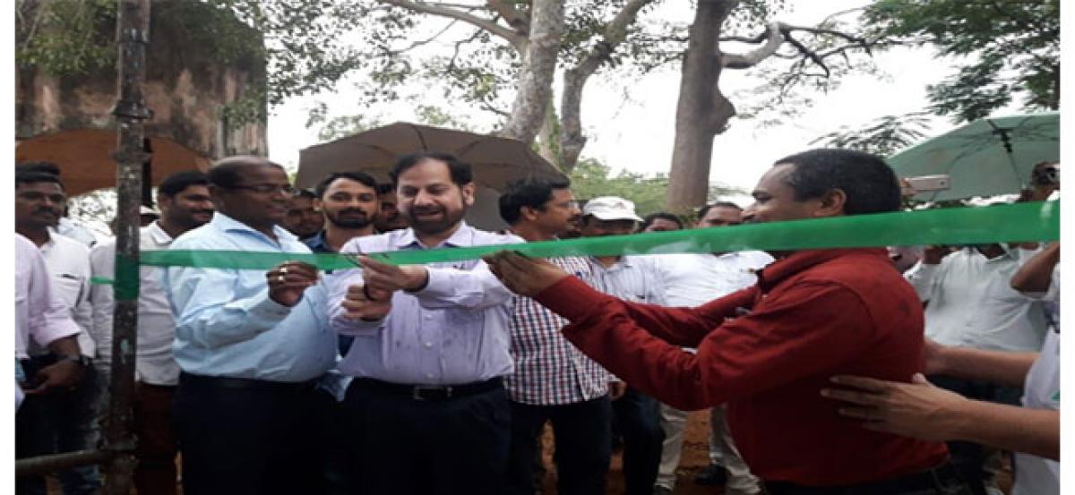 Collector Syed Omar Jaleel releases Mission Bhagiratha water
