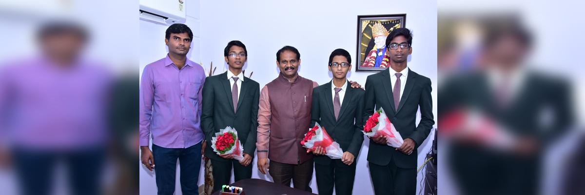 Shirdi Sai junior college students selected for KVPY
