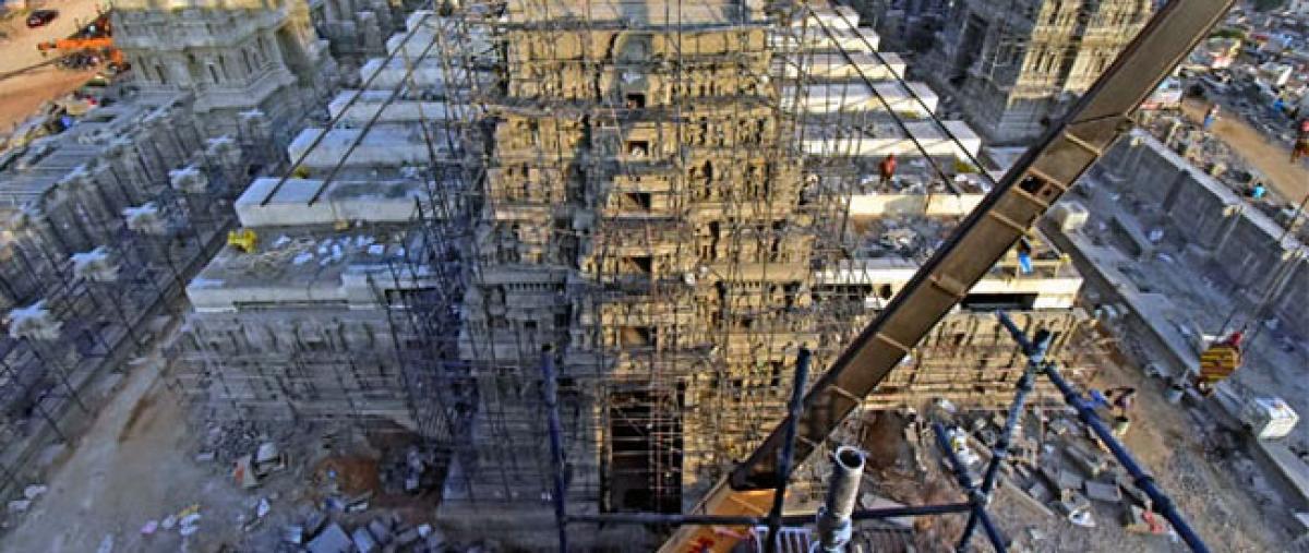 80 % of Yadadri temple works completed