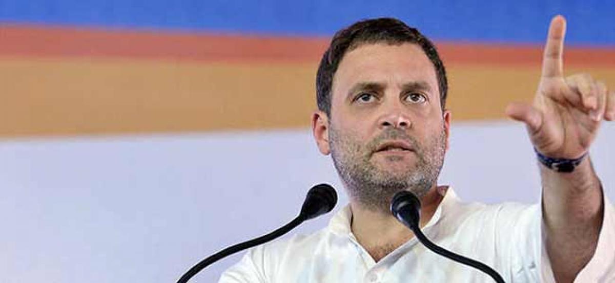 PM blames Congress government for ignoring Chattisgarh, Rahul fires back with demonetisation