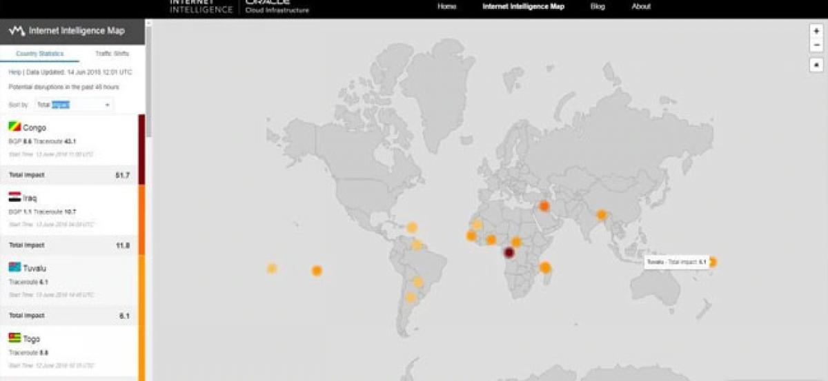 Oracle launches Intelligence map to track Internet’s health