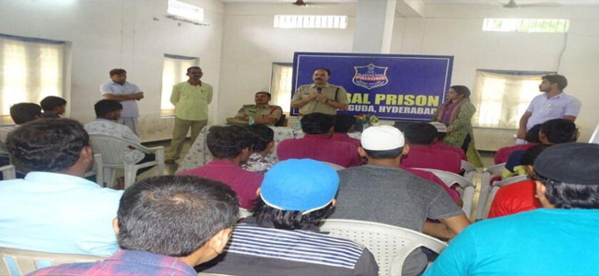 Unnathi Counselling Programme held for Chanchalguda jail inmates