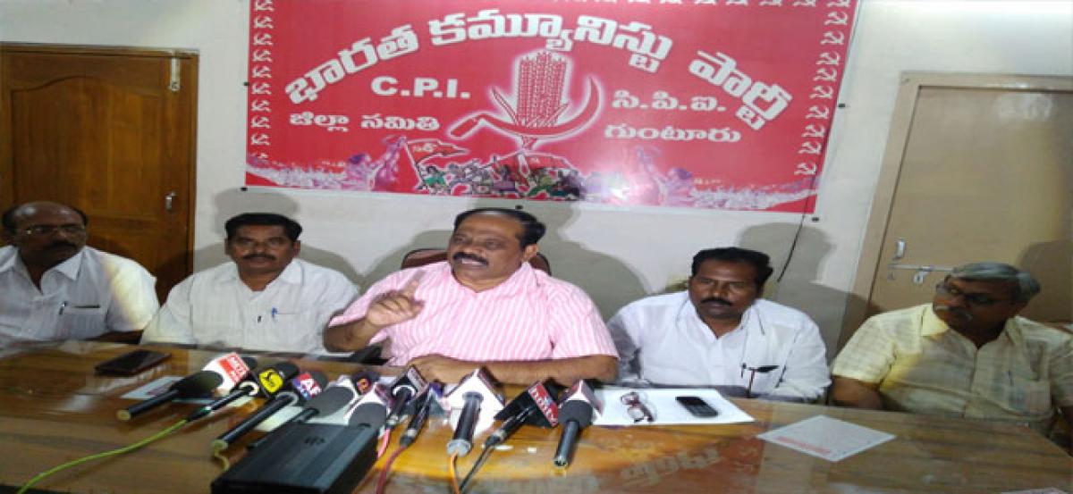 Janmabhoomi for political mileage, flays CPI