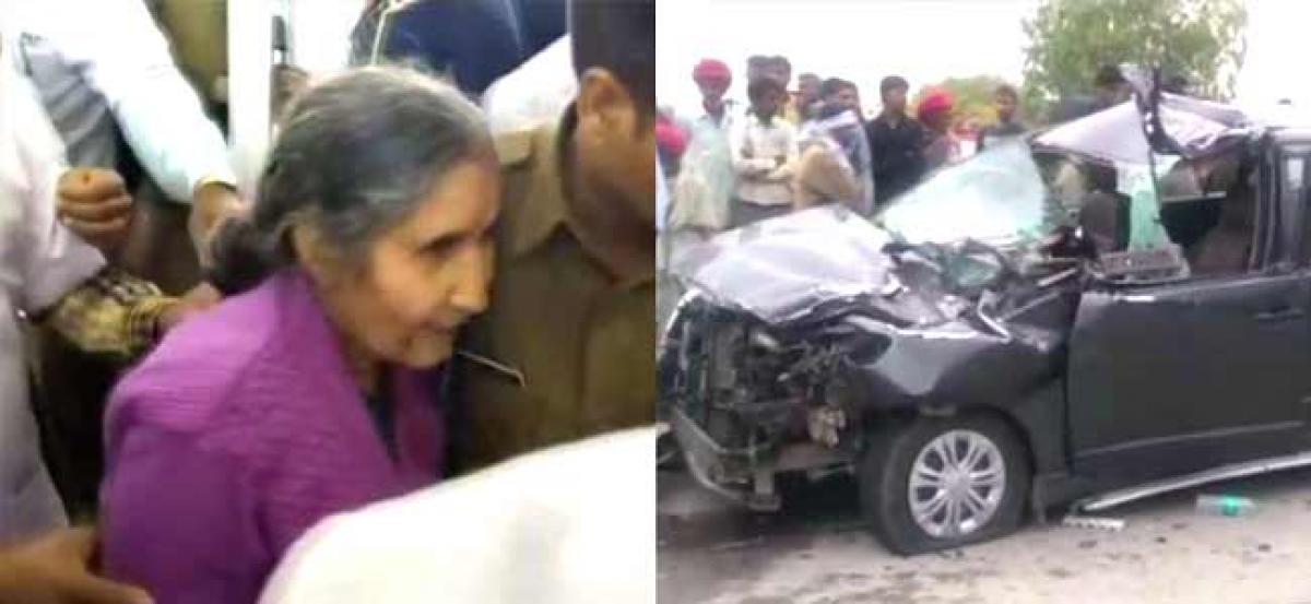 PM Narendra Modi’s wife Jashodaben injured, her relative killed in Chittorgarh car crash