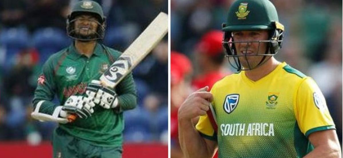 Shakib Al Hasan, De Villiers recalled for one-day series