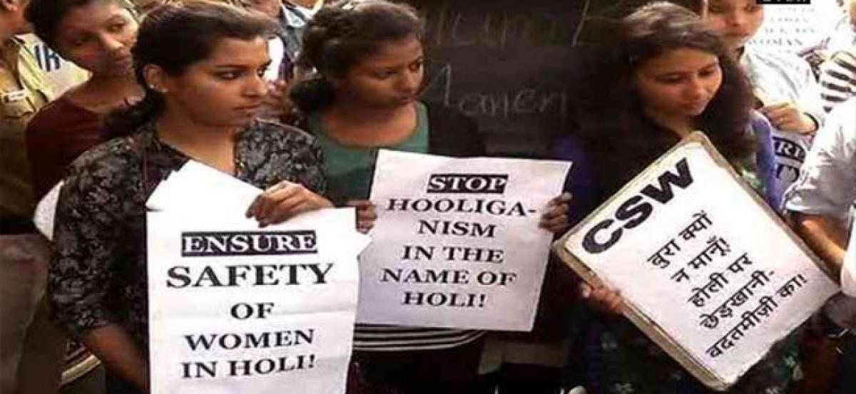 Delhi college students protest after semen-filled balloons thrown at girls