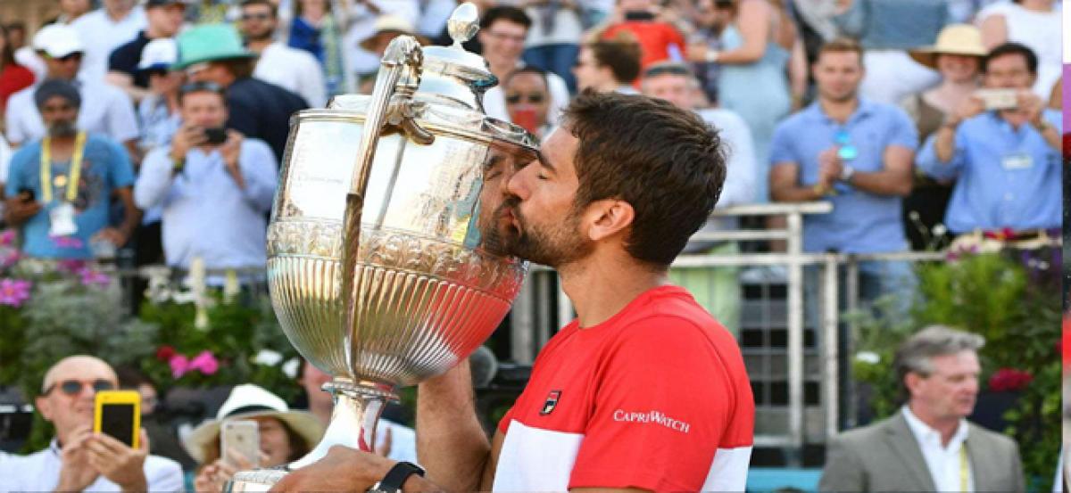 Queens Club Championships: Marin Cilic battles past Novak Djokovic to claim title