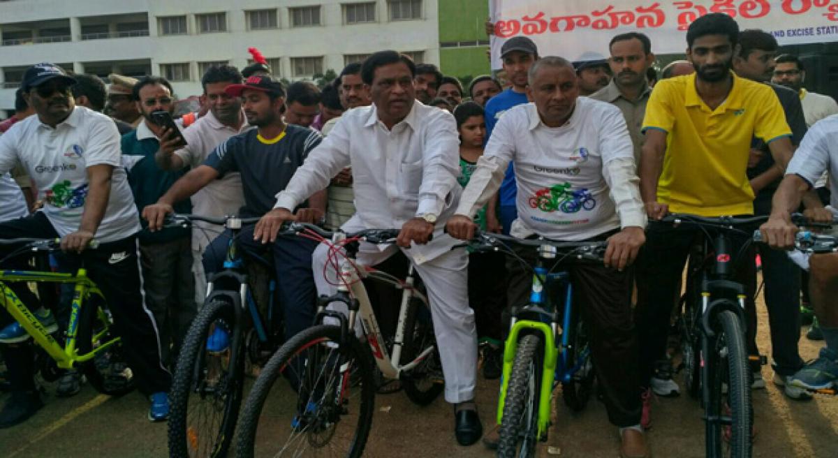 Pedalling for a drug-free Hyderabad