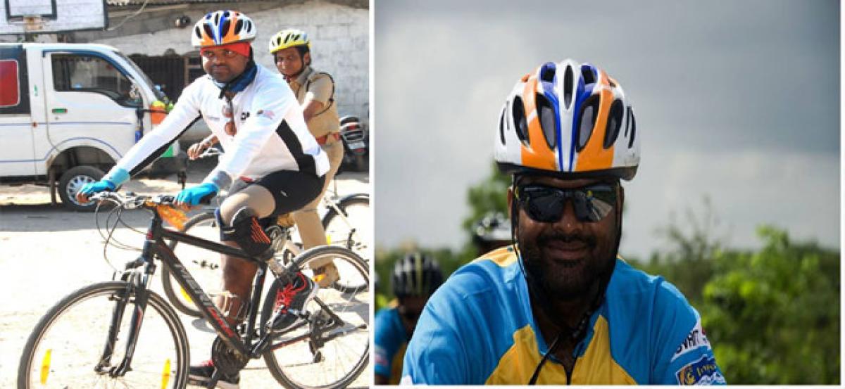 Cycling to create awareness on road safety