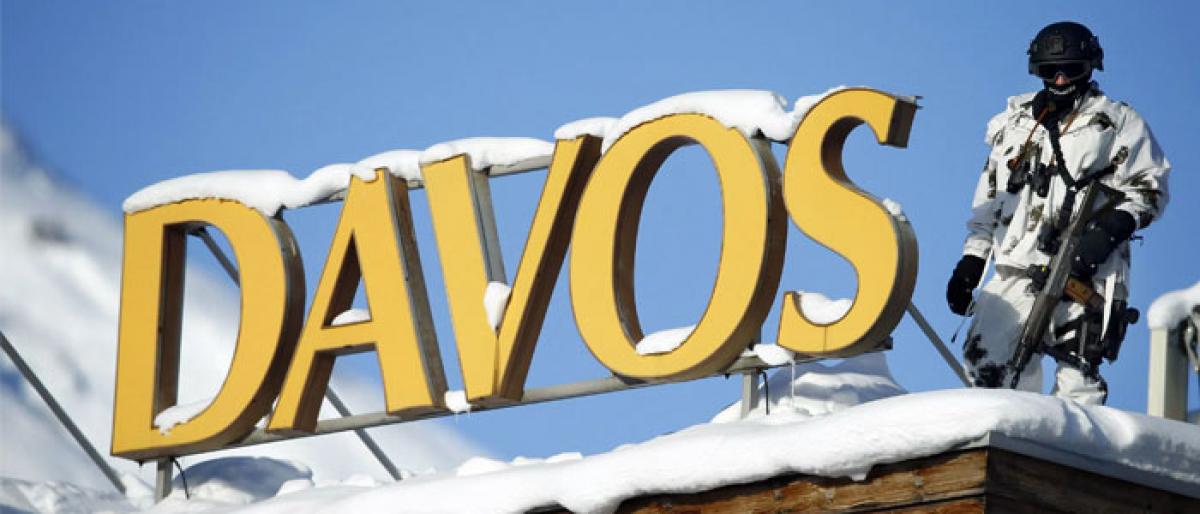 India toast of town at Davos, from billboards to platters