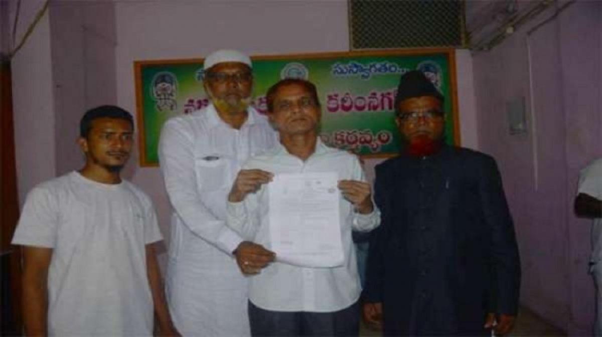 Death certificate issued to a living person in Karimnagar